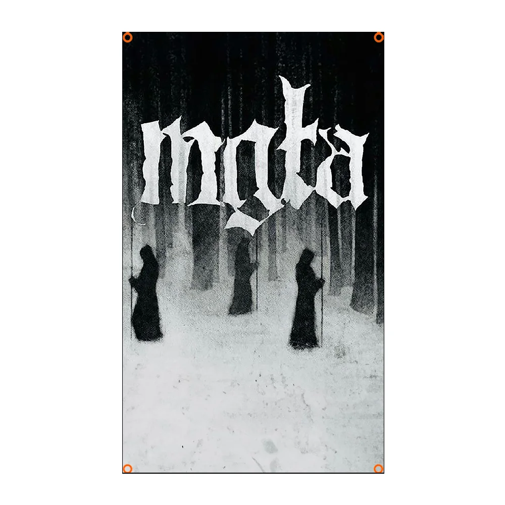 BLACK Rock Band flag M-MGLA applicable to Garage or Outdoor For Decoration