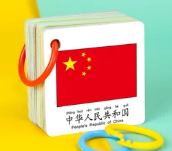 120pc Country Flag Books Cards in English And Chinese Flag Eary Education For Kids Libros Livres Libro Livro Kitaplar Livros Art