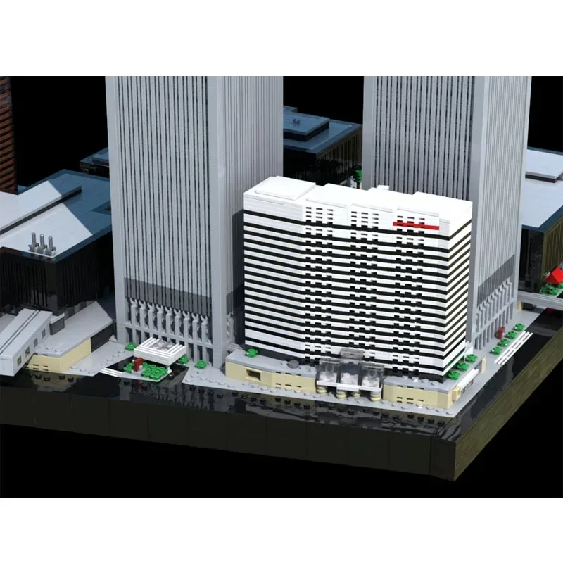 

MOC-156123Famous City World Trade Center 1:650 Building Blocks Model 12400 Pieces MOC Creative Kids Birthday Building Blocks Toy