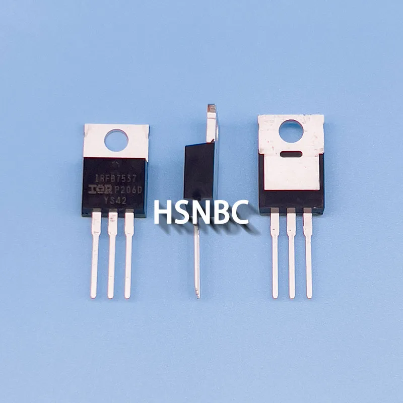 10Pcs/Lot IRFB7537PBF IRFB7537 FB7537 TO-220 60V 173A MOSFET N-Channel Field-effect Transistor 100% New Imported Original