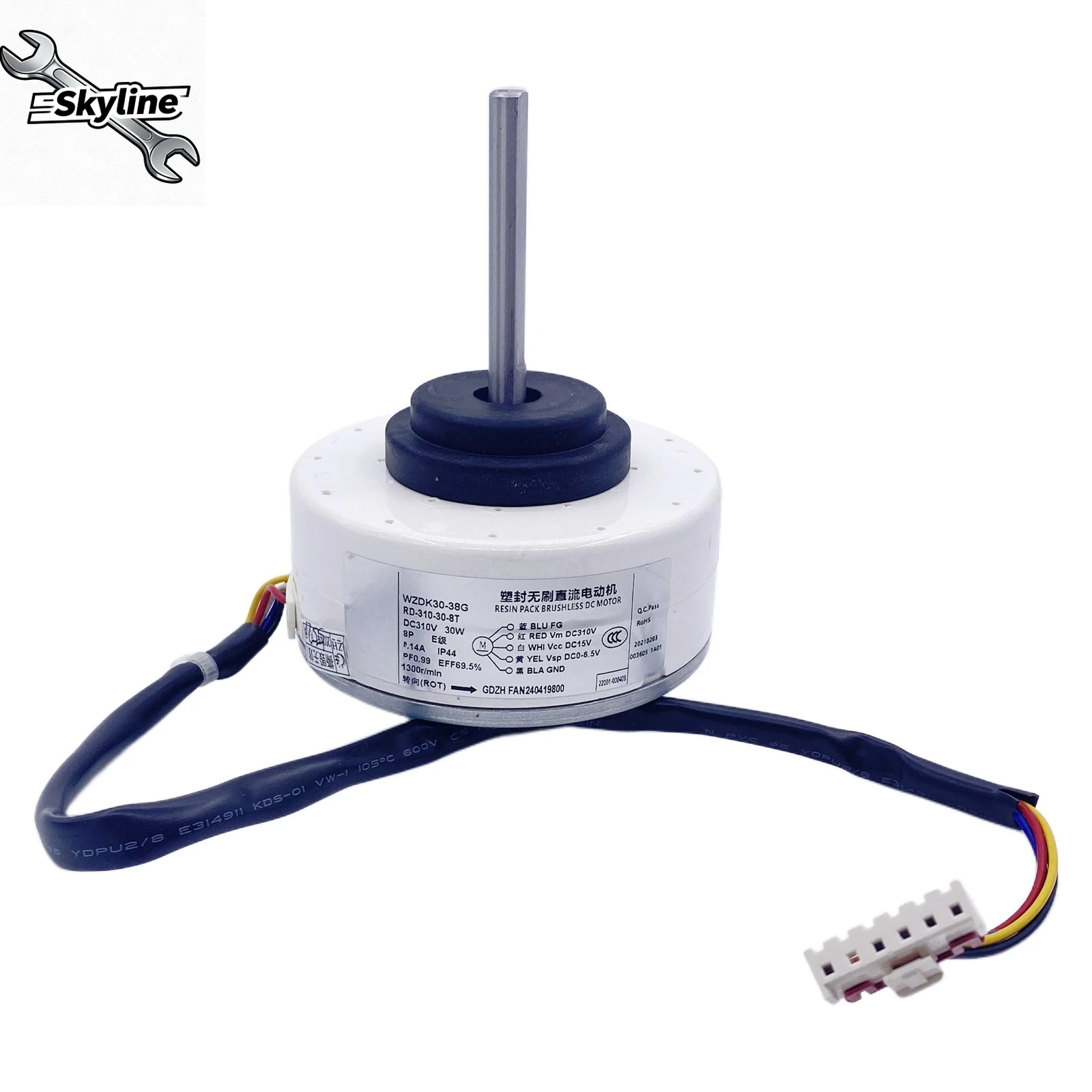 

Двигатель кондиционера WZDK30-38G RD-310-30-8T Бесщеточный двигатель вентилятора постоянного тока, инверторный двигатель кондиционера мощностью 30 Вт Двигатель постоянного тока