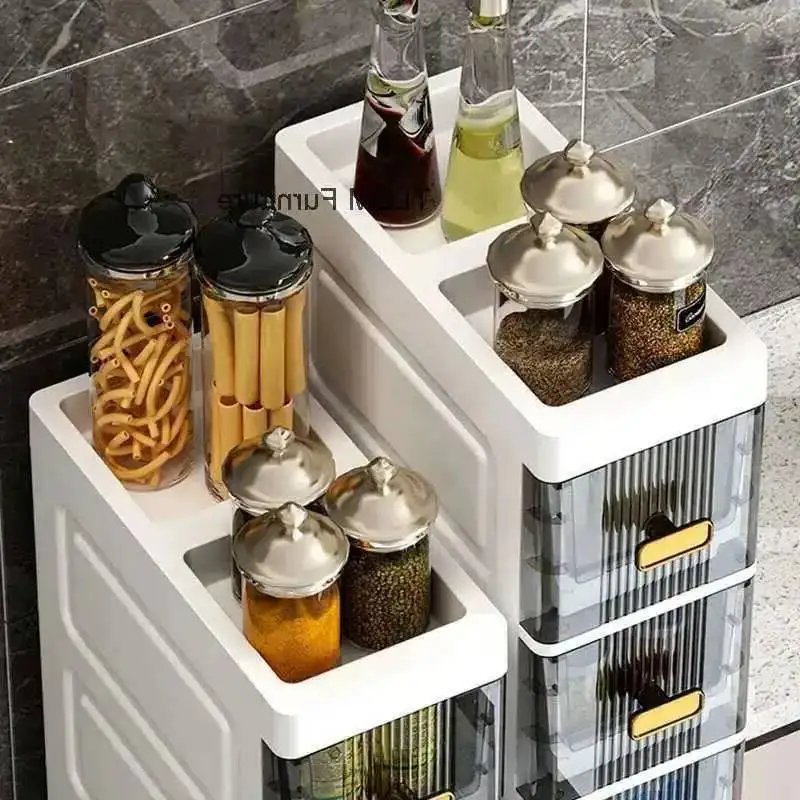 

Japanese Plastic Bathroom Cabinet for Toilet Drawer-type Waterproof Storage Cabinet Luxury Household Cabinets for Laundry Room