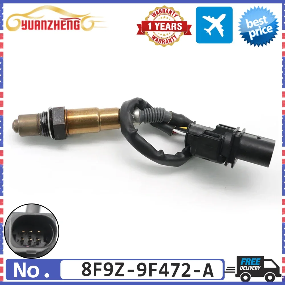 NEW 8F9Z-9F472-A Wireband Air Fuel Ratio O2 Lambda Oxygen Sensor For Ford Flex Mustang Taurus X Lincoln MKS MKT 3.5L 3.7L 5.4L