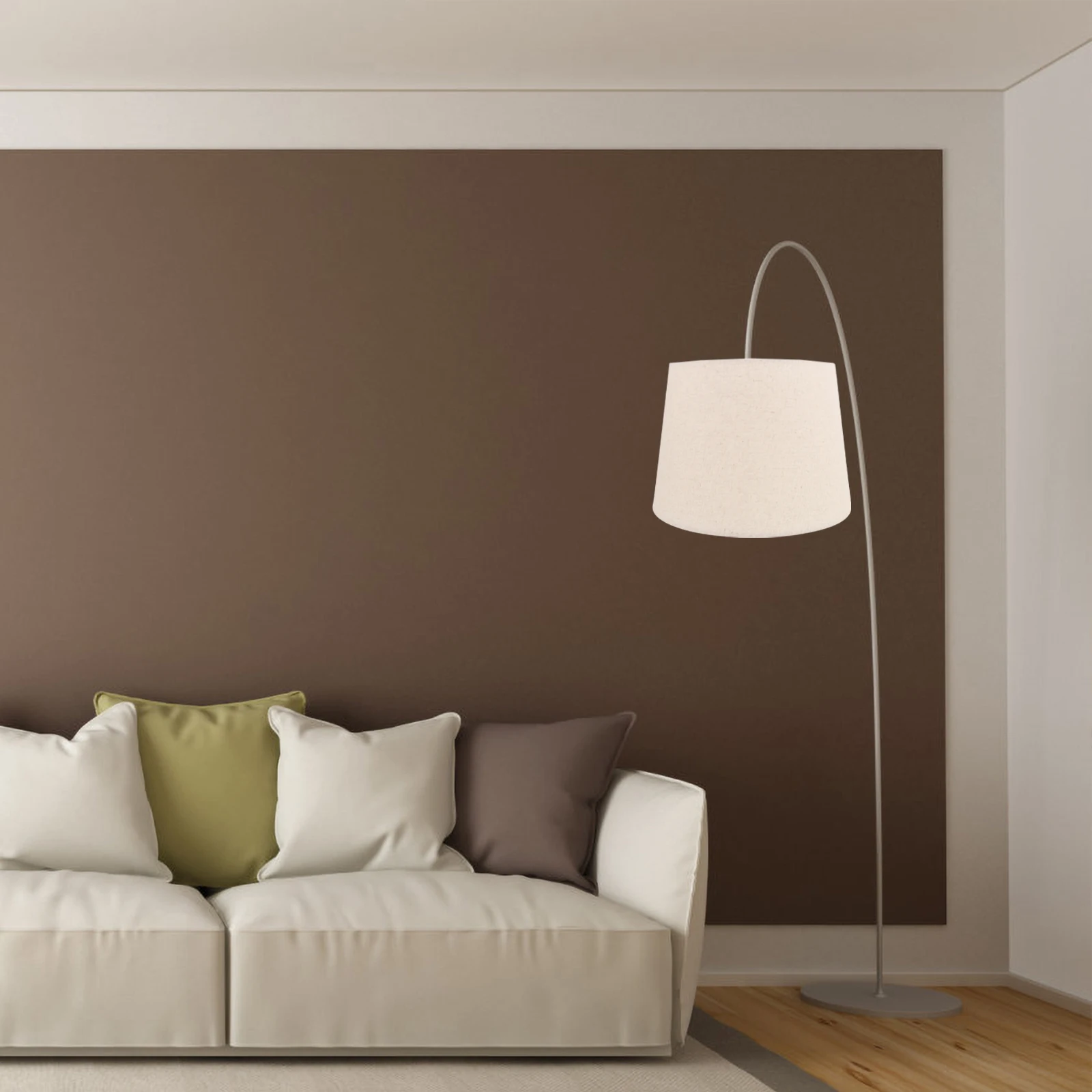 

Chinese Pastoral Lampshade For Floor Lamp Replacement Decorative Cover Bedroom Living Room Study Soften Light Minimalist Style