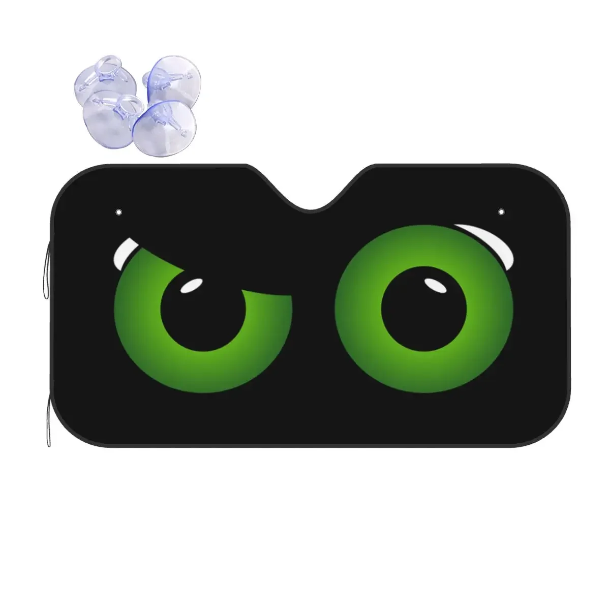 

Devil Eyes Sunshade Windscreen Cartoon Funny Car Front Window Visor 76x140cm Car Window Windscreen Cover Heat Reflector