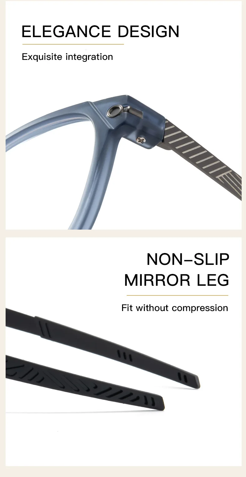 JMISUS Fashion Unisex Progressive Sports Glasses TR Square Round Frame Multifocal Prescription Lenses Multiple Colors