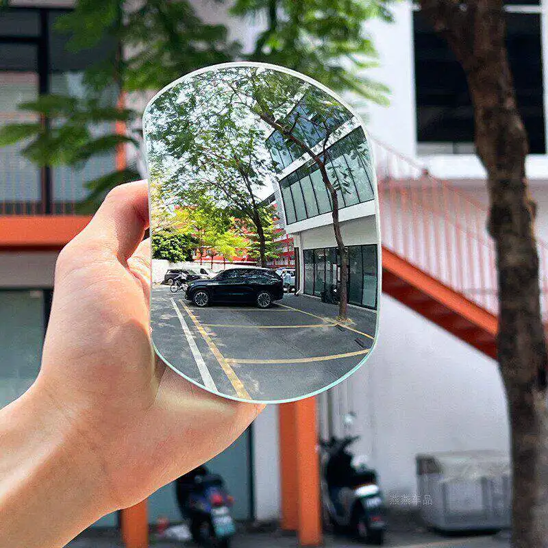 60 °   Weitwinkel-Kugelspiegel für Tote Winkel - Hochauflösender Glas-Zusatzrückspiegel für LKWs, SUVs, Wohnmobile, Elimina