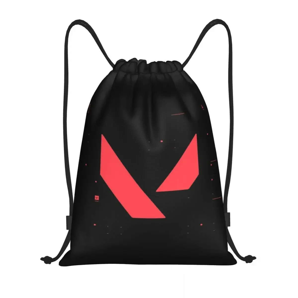 

Valorant Glitchy Tech Drawstring Backpack Women Men Sport Gym Sackpack Portable Video Game Training Bag Sack