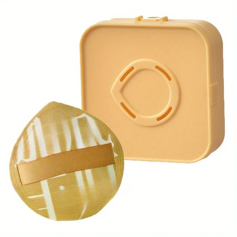 1 مسحوق نفخة + 1 صندوق مارشميلو وسادة هوائية مسحوق نفخة جافة ورطبة ثنائي الغرض إسفنجة ناعمة للغاية مسحوق نفخة