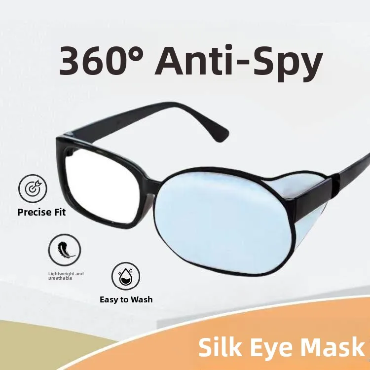 

Шелковая повязка на глаз после операции, унисекс, для взрослых и детей, для восстановления зрения, светонепроницаемая, с чехлом для очков