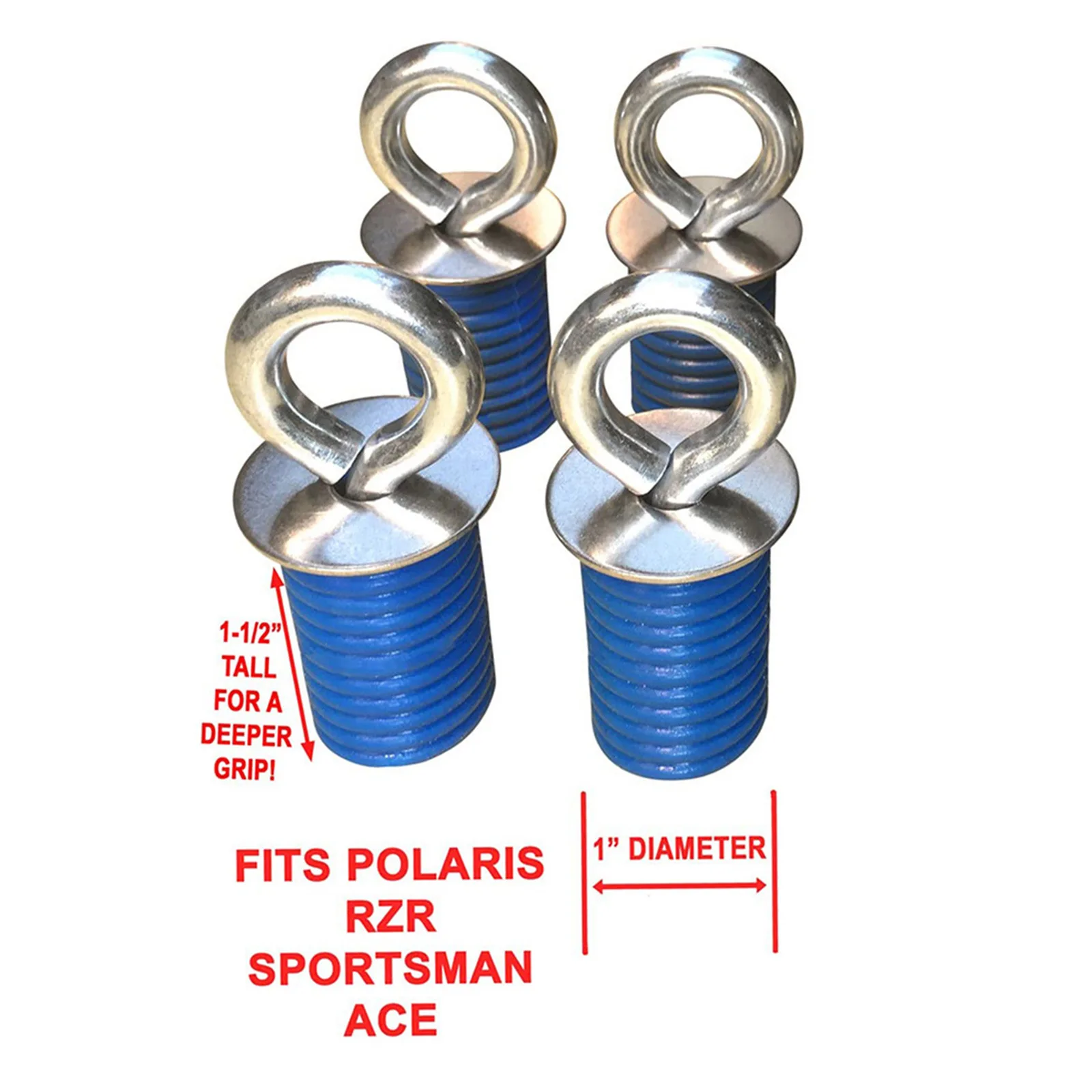 4PCS ATV Anchors to fit Polaris Lock & Ride ATV Tie Down Anchors Made to fit RZR and Sportsman Cargo Hook