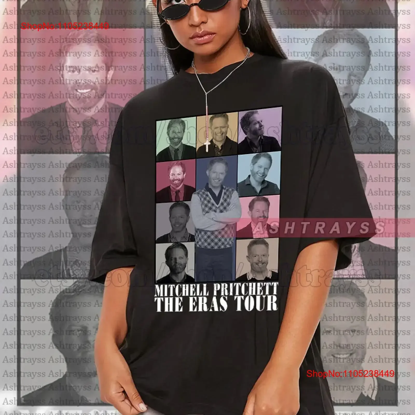 Mitchell Pritchett Jesse Tyler Ferguson The Eras Tour tee vintage Washed Stretched Stylish Versatile homme graphic Slightly