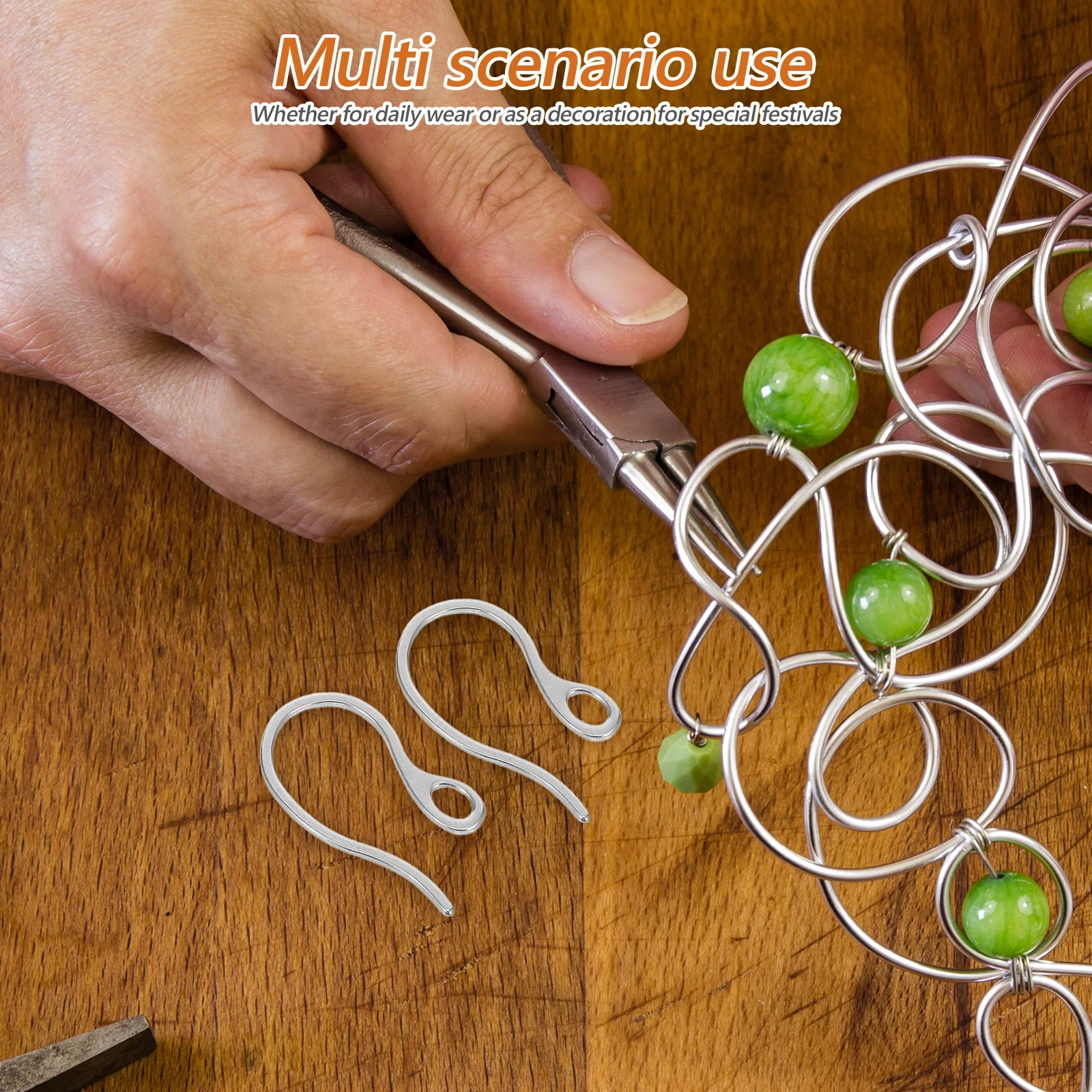 

20Pcs Stainless Steel Earring Hooks Durable Flexible Ear Wires for DIY Jewelry Making Earring Findings Accessories