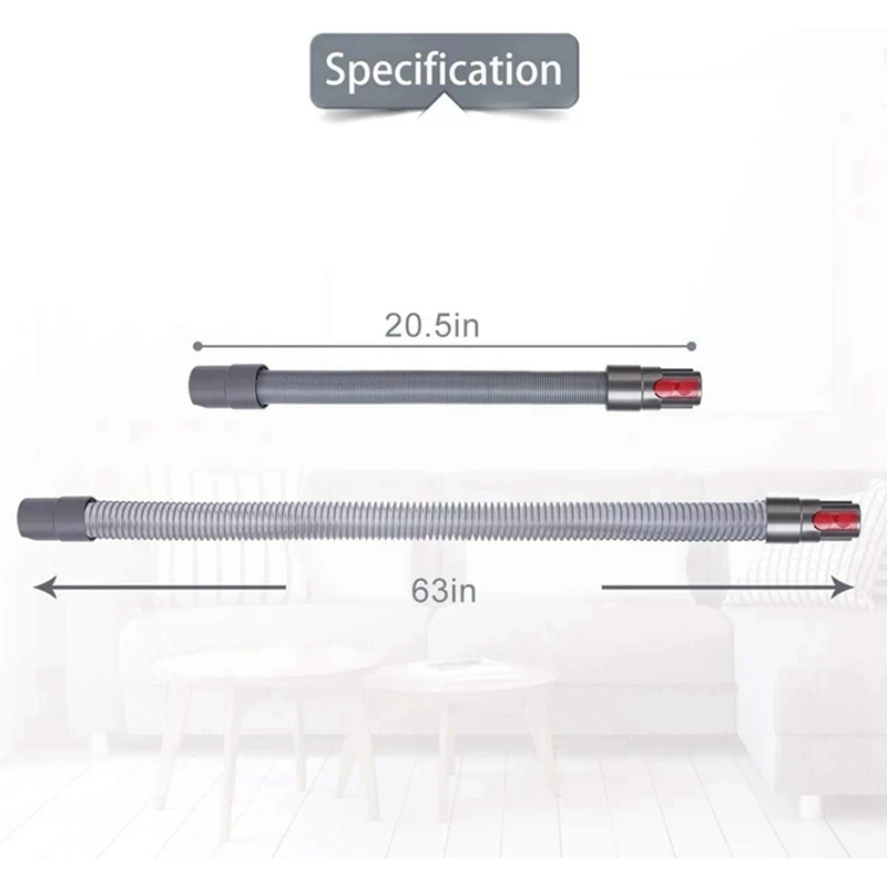 For Dyson V11 V10 V8 V7 Vacuum Cleaner Accessories Pet Beauty Brush Flexible Telescopic Hose Adapter Accessories Kit