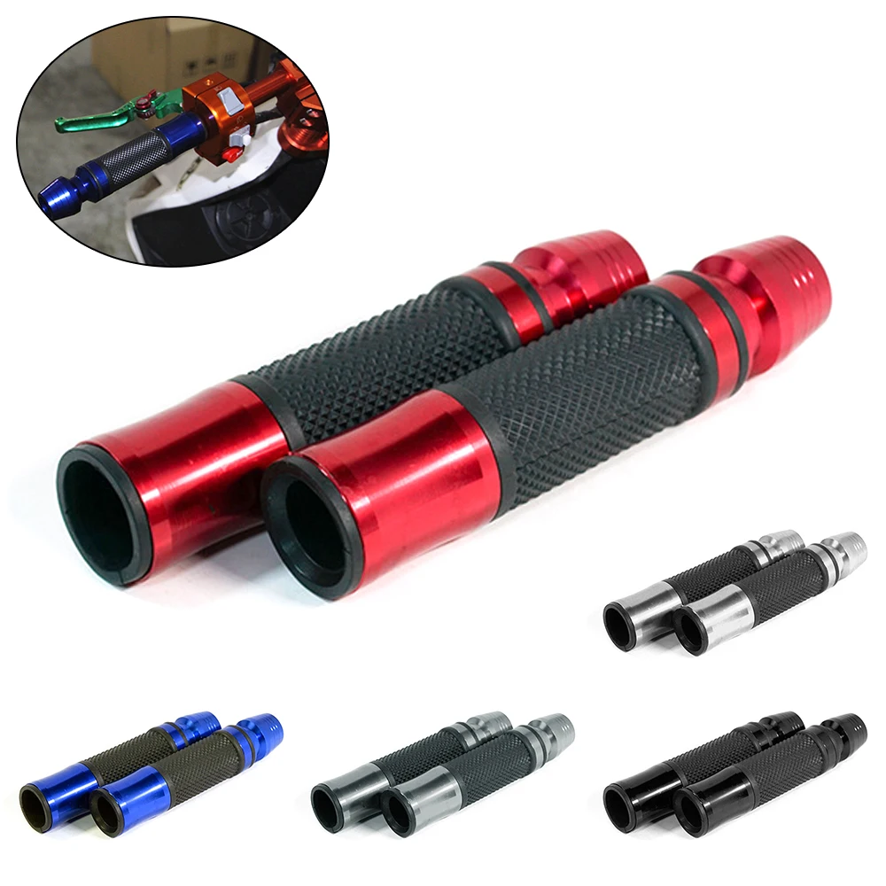 

Motorcycle Handle Grips 7/8 inch 22mm Motorbike Brake Grips Aluminum Soft Rubber Scooter Sport Dirt Bikes Accessories