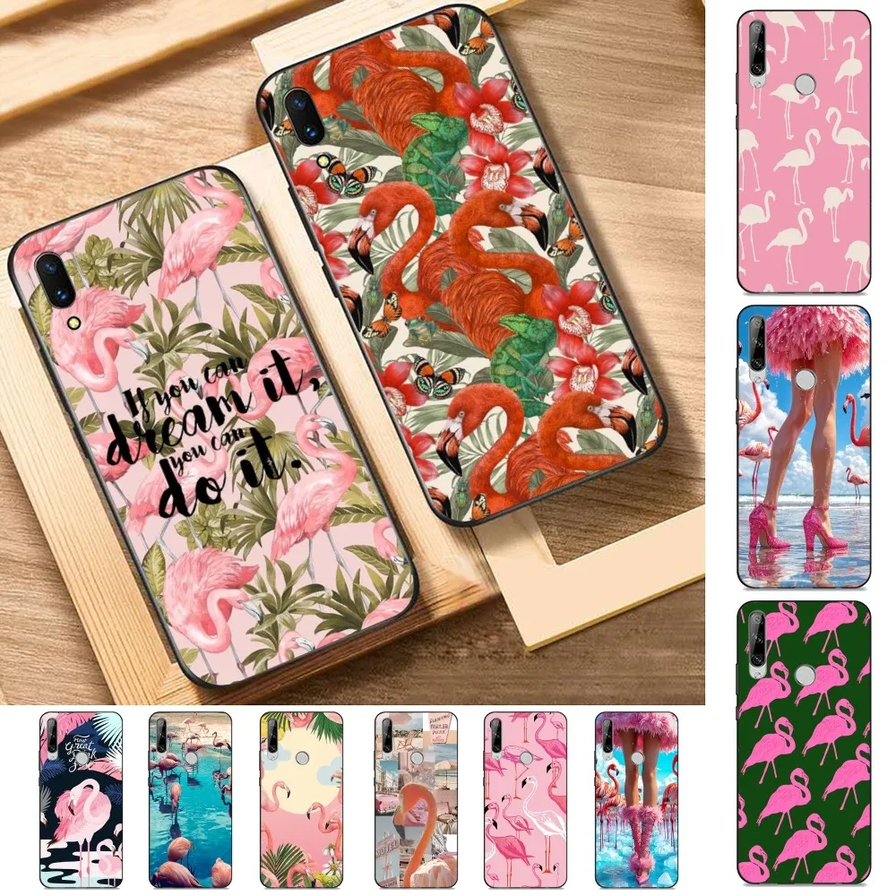 

Fashion Flamingo Phone Case For Huawei Y9 6 7 5 Prime Enjoy 7s 7 8 plus 7a 9e 9plus 8E Lite Psmart Shell