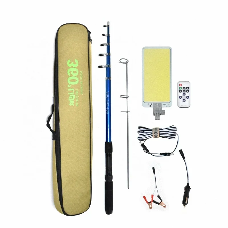 360Light FR-04 COB Fishing Telescopic Rod LED Portable Camping Lantern Remote Control Outdoor Light Camping light