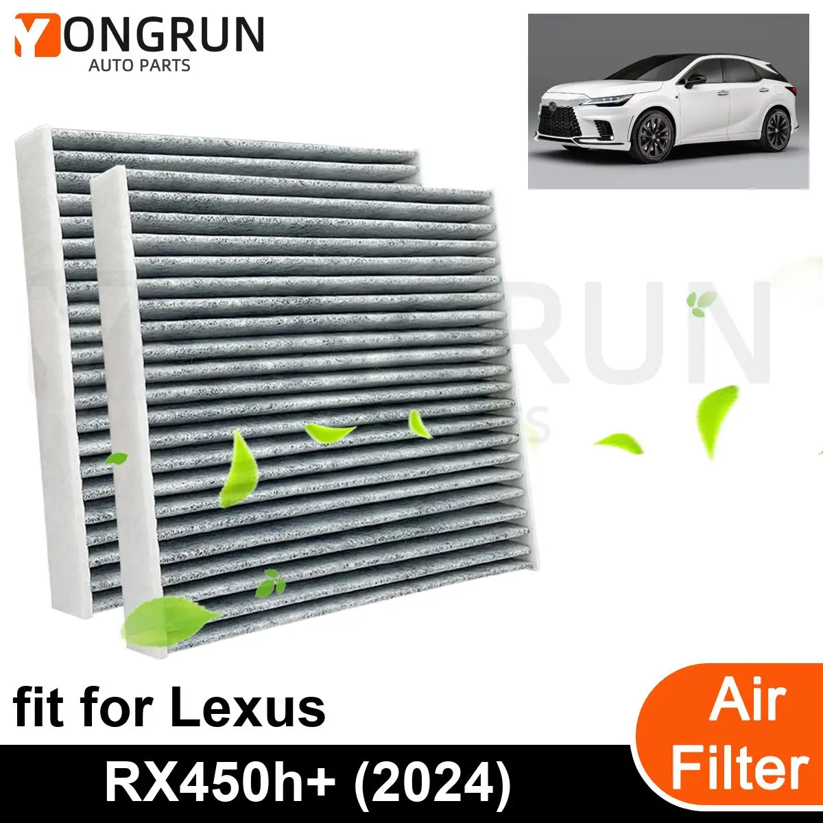 2Pcs New Car Engine Air Filter Cleaner for 2024 Lexus RX450h+ Car Accessories OEM CF12157 87139-0E040 87139-0R030 97139-58010