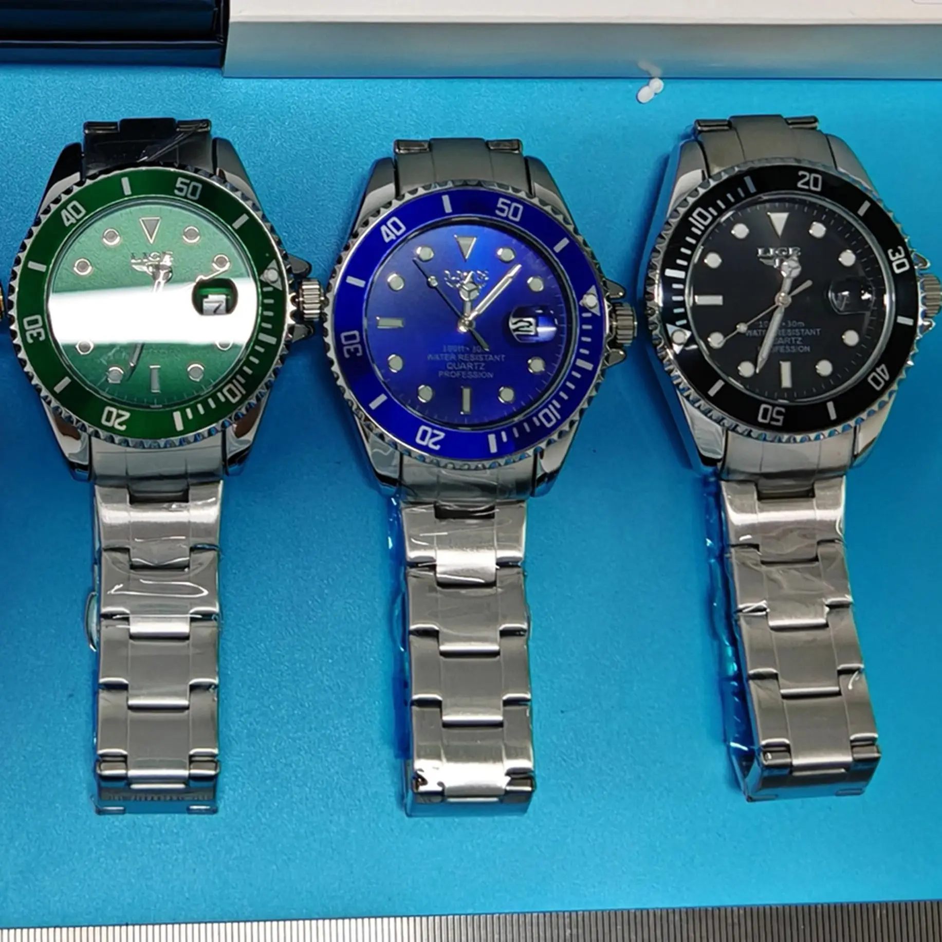 

LIGE Top Brand Luxury Fashion Diver Watch Men 30ATM Waterproof Date Clock Sport Watches Mens Quartz Wristwatch Relogio Masculino