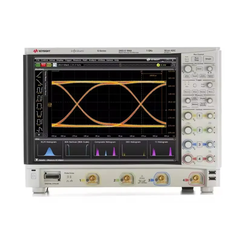 Keysight 1GHz bandwidth 4 analog channels 50 Mpts memory DSOS104A High-definition oscilloscope