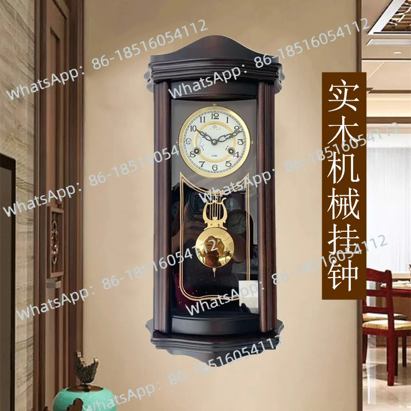 Big Vintage Wall Clock Silent Large Luxury Digital Antique European Wall Clock Wooden Classic Living Room Klok Home Decor