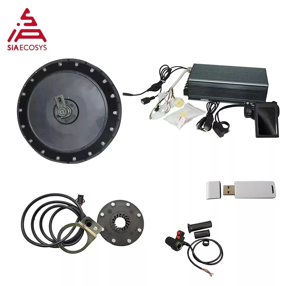 

QSMotor 273 4000W 50H V3 Electric Motorcycle High Power Kit Powerful Hub Motor Kit with Sabvoton 72150 Controller