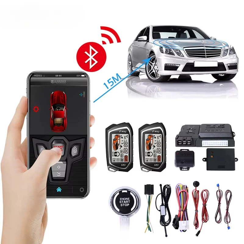 

Universal 12V Security System with Mobile App Control Two-Way Remote Start Engine Starter for Hyundai Camry Polo Cars Alarms
