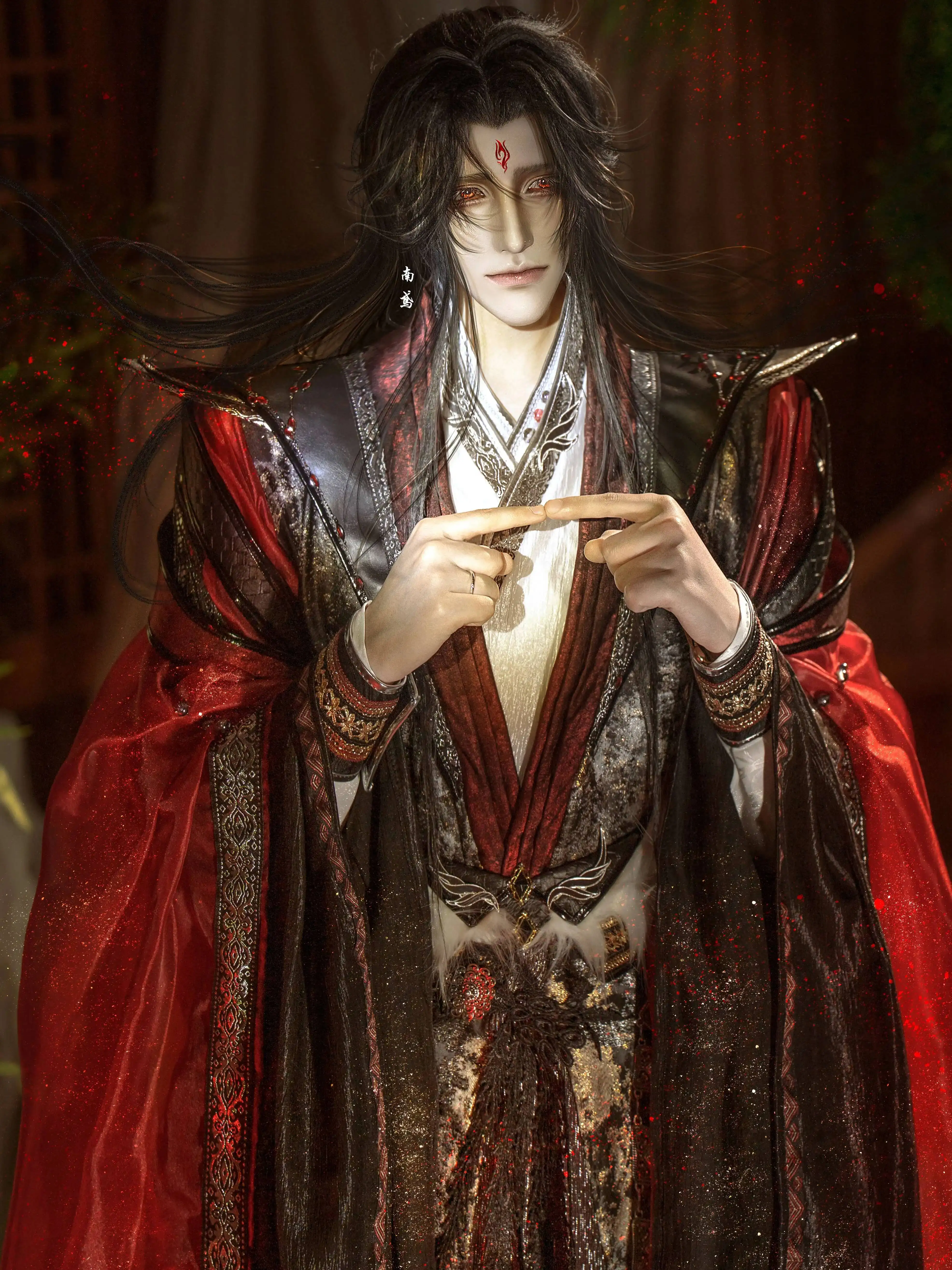 

The Scum Villain's Self-Saving System Anime Luo BingHe Cosplay Costume Ancient Costumes Halloween Wig Shoes Prop For Halloween