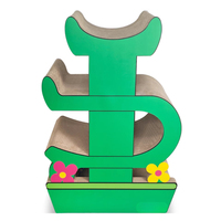 Large cactus corrugated cat scratching board vertical cat climbing frame integrated toy