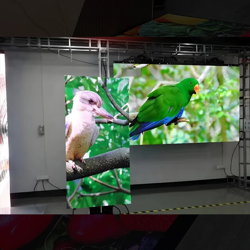 شاشة LED داخلية قابلة للطي P2.604/P3.91 شاشة مرنة أرضية تفاعلية لإعلان مصعد أفلام الزفاف #6