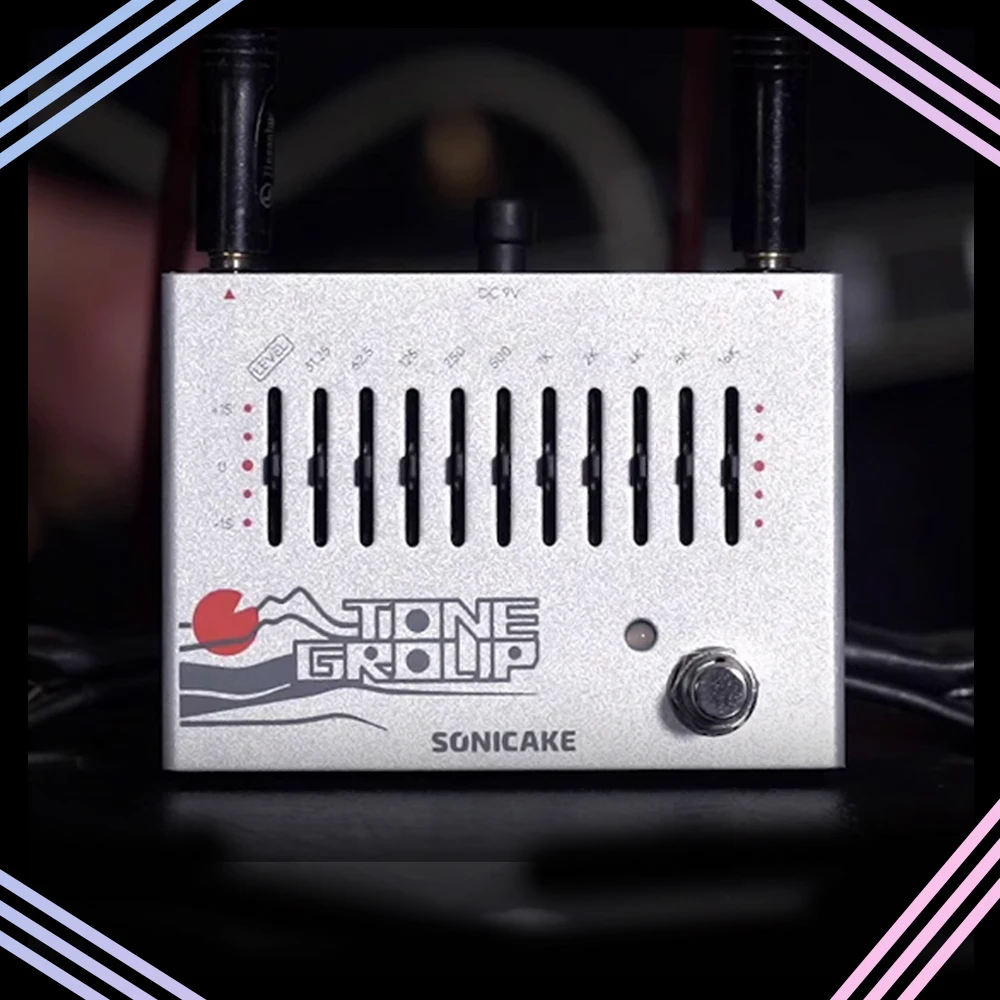 SONICAKE Tone Group 10-полосный эквалайзер, педаль эффектов для гитары, бас-гитары QDS-01, подарки