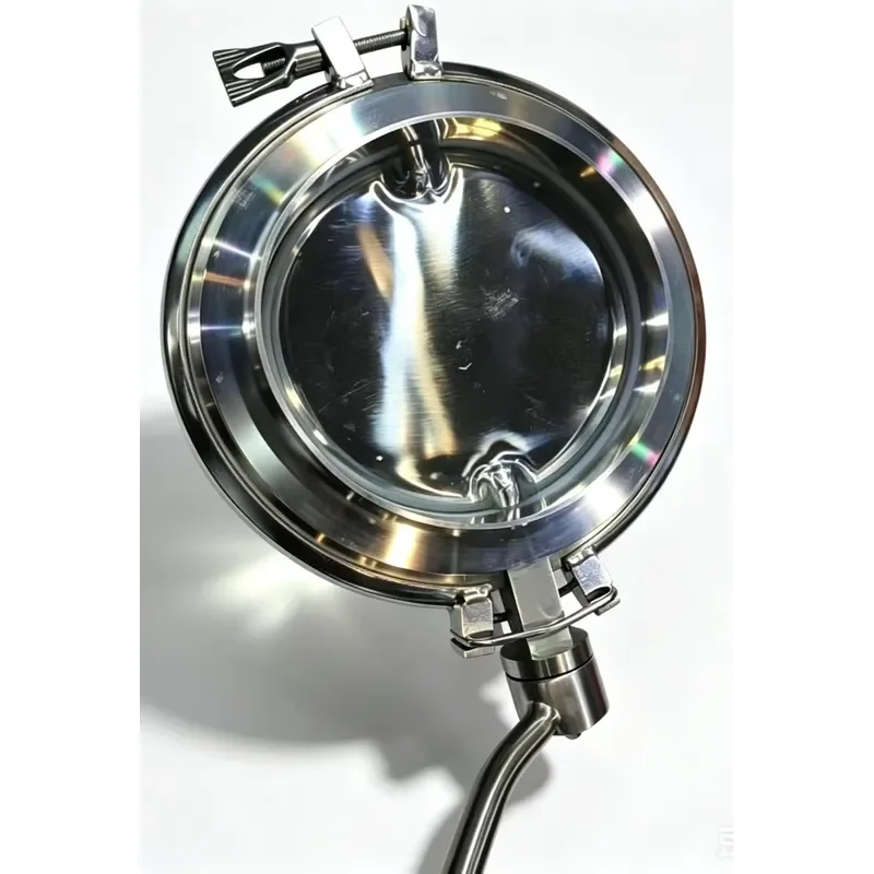 DN250 Tri Clamp Sanitary Manual Powder Butterfly Valve 304 Stainless Steel Mirror Polish Dry Granule Material Discharge Valve