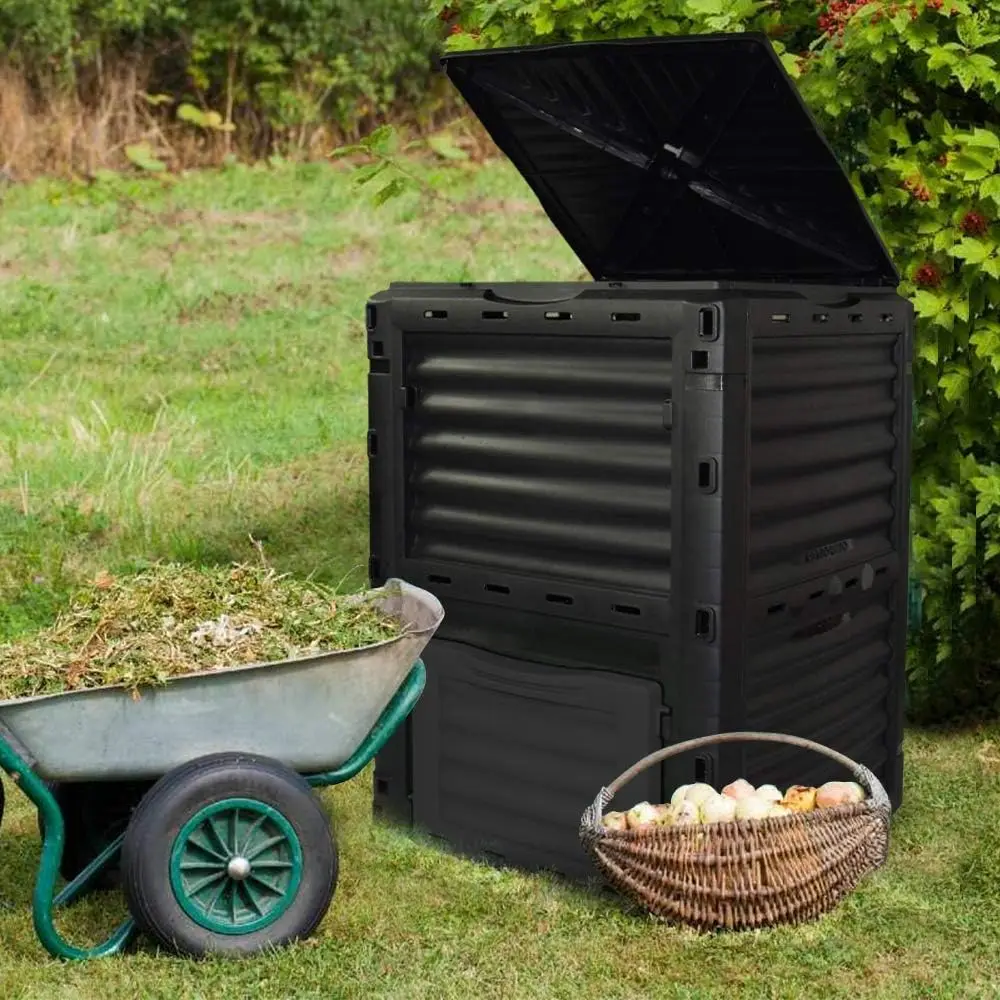 Large 80 Gallon Compost Bin, BPA-Free Material, Easy Assembly for Fast Soil Creation