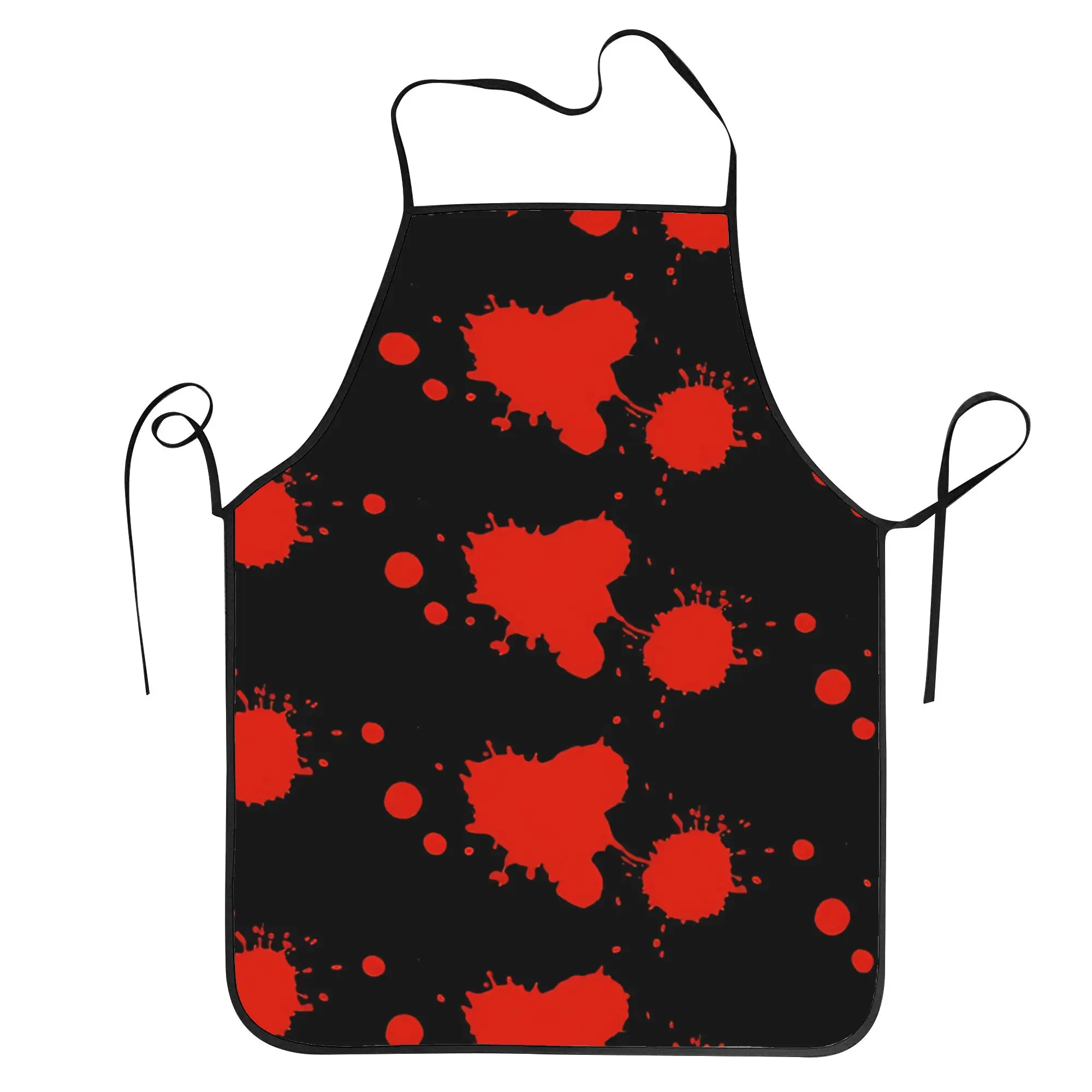 Blood Splatter Blood Stain(1) Apron  Household Manicure Kitchen Accessories Restraunt Fashionable Aprons without Pocket