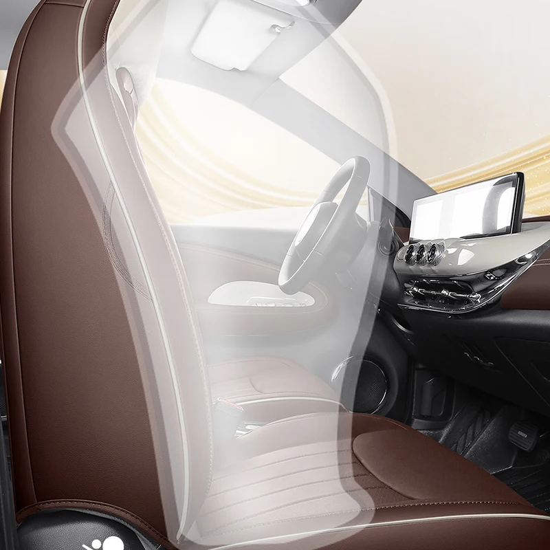 For Wuling Bingo EV Binguo EV 4 Seats Full Surround Car Seat Cover PVC Leather Protector