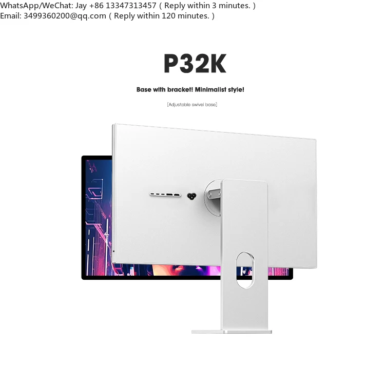

Kuycon P32K IPS LCD Display Ultra HD Ultra HD Digital Signage Advertising Gaming Display PC 144HZ 4K Mirror Surface