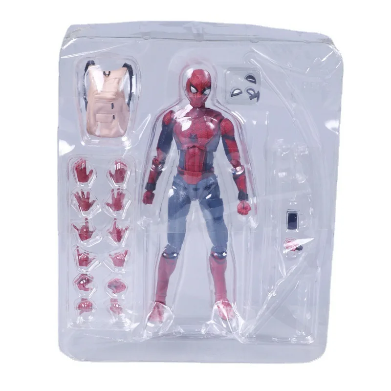 SHF Spider-Man 047 Collectible Action Figure Steel Spider-Man Back-to-School Season Gift Moveable Toy Figure Collectibles