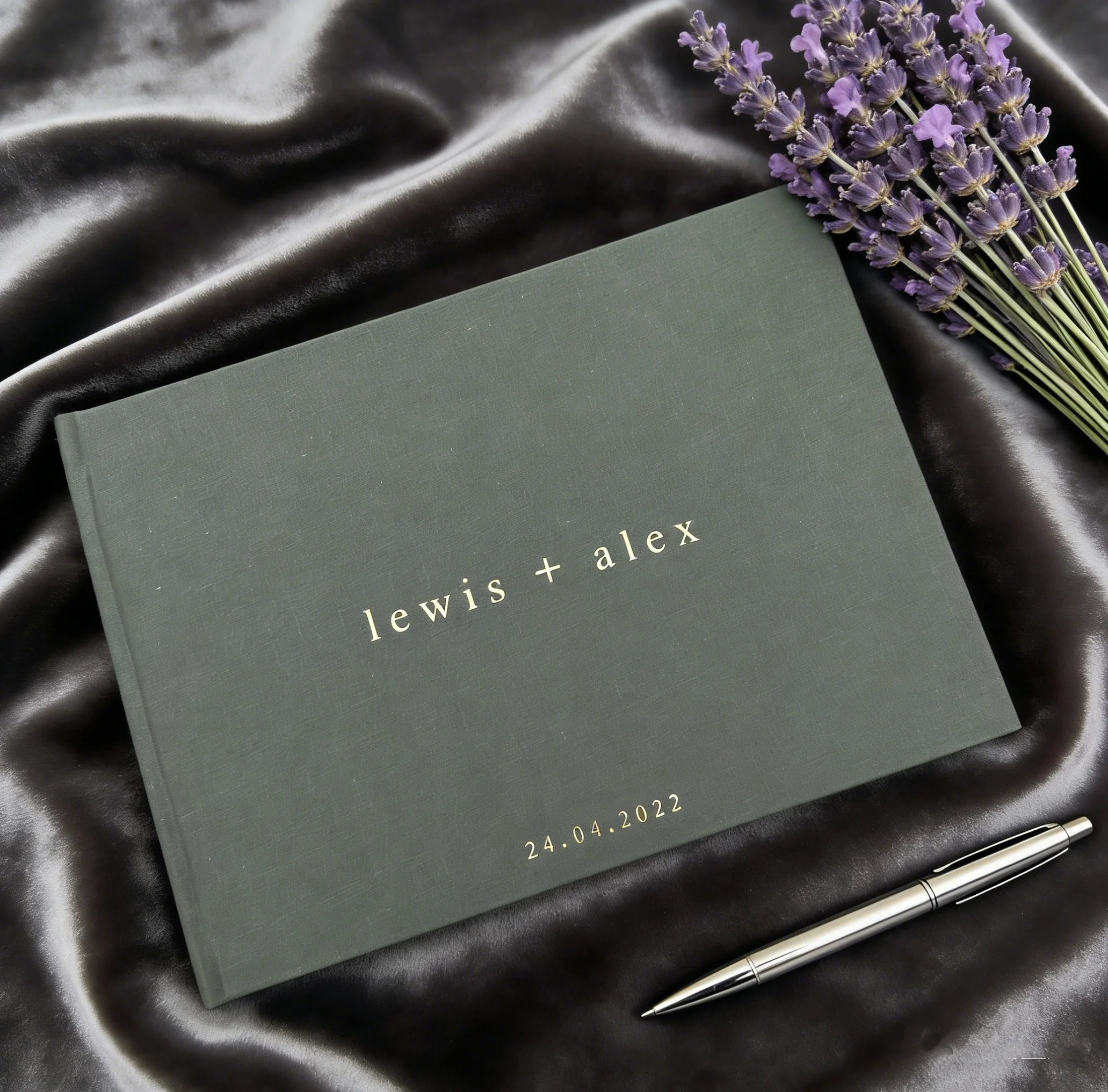 

Luxury Linen Wedding Guest Book | Polaroid Photo Scrapbook | Engagement & Anniversary Memory Book | Wedding Reception Keepsake