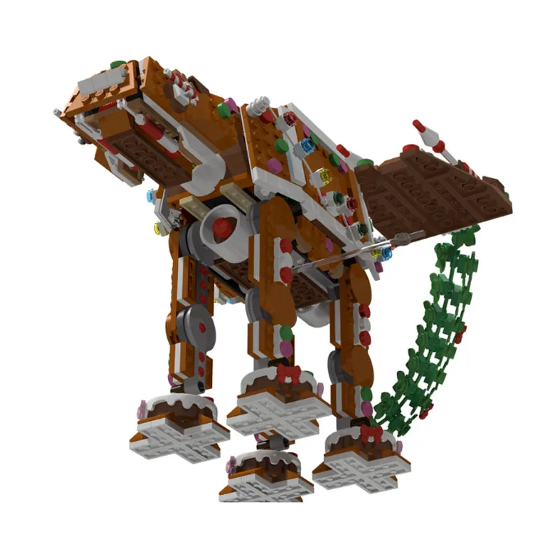 

MOC-237268 Горячий фильм, рождественское издание, космический корабль, креативная кирпичная модель, образовательная игрушка, рождественская игрушка, серия «Космическая война», 130 шт.