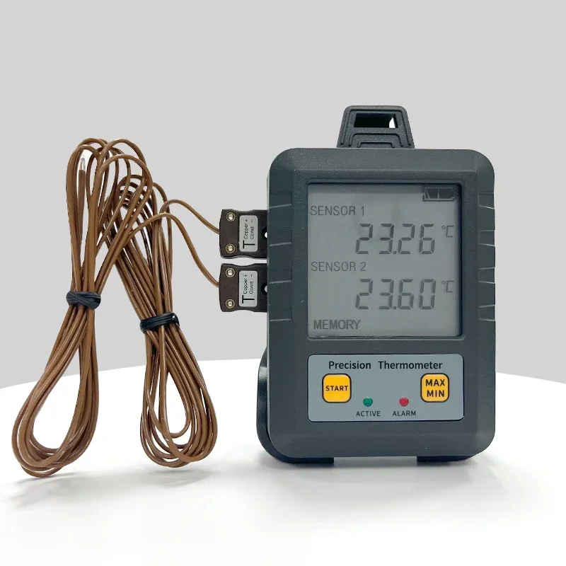 Industrial High Precision Digital Display 2 Channel Thermometer T type Thermocouple Thermometer