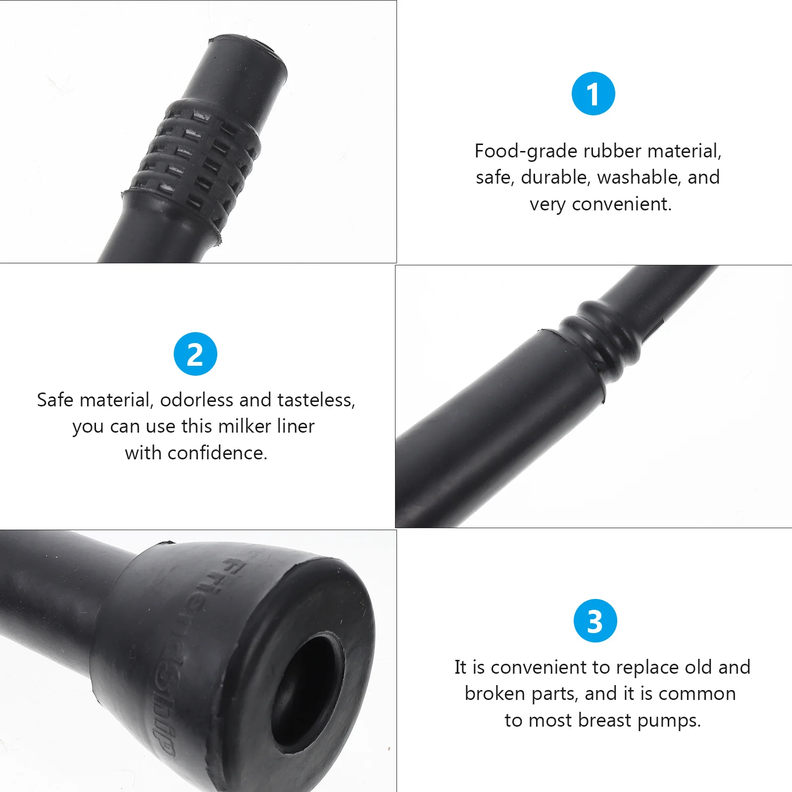 

1pcs Milk Liner Rubber Milking Machine Lining Part For Livestock Teat Cup Liner Food Grade Washable Durable Accessories Pet