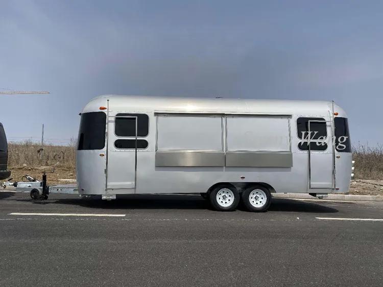 Food Vending Trailer Cars Mobile Restaurant Trailer Buffet Cart Fast Food Carts Selling Food Truck For Sale