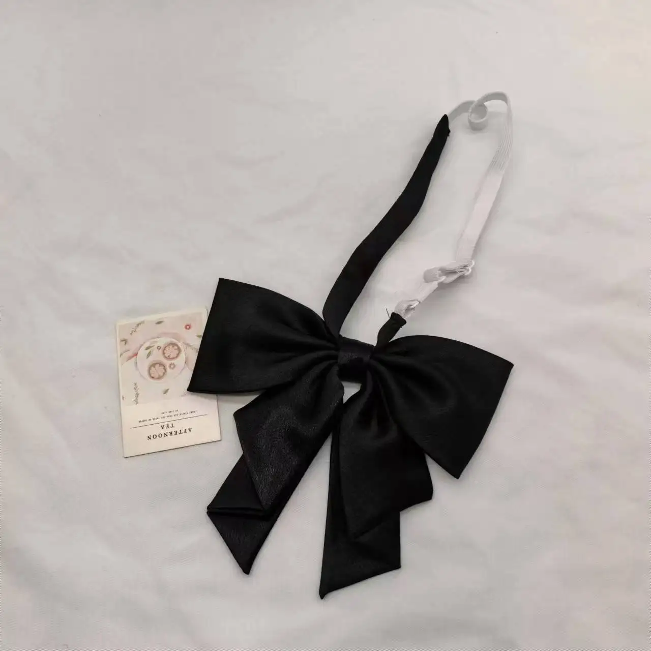 Fashion Solid JK Bowtie Weibliche Rot Schwarz Big Bowknot Mädchen Student Abschluss Bachelor Kleidung Zubehör Frauen Kragen Krawatte – Detail 5