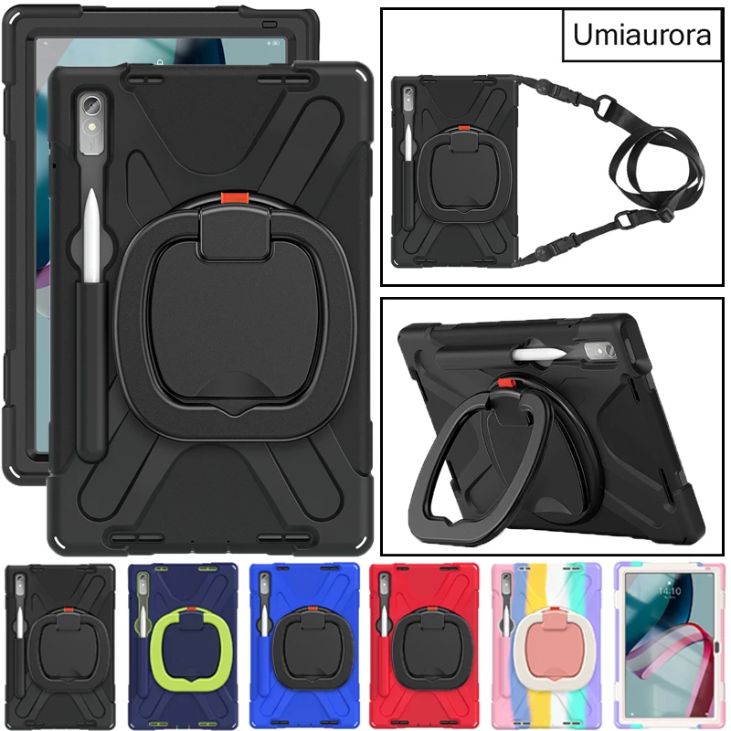 

For Lenovo Tab P11 Pro 2nd Gen Xiaoxin Pad Pro 11.2 inch TB132FU TB138FC Heavy Duty Rugged Tablet Case Handle Stand Strap Funda