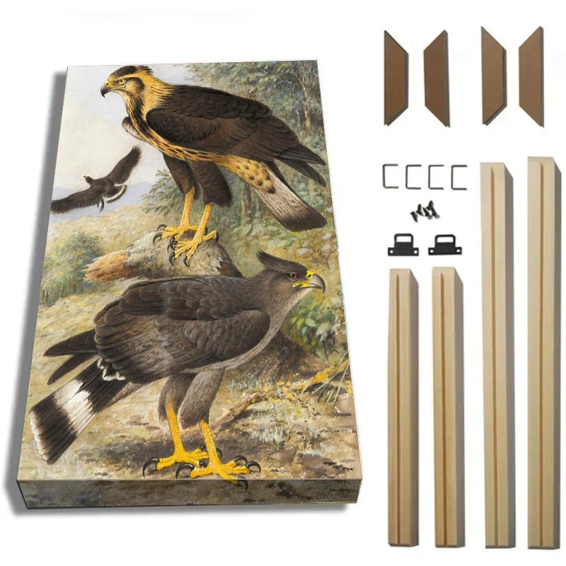 Dropshipping marco de fotos de madera marco de pintura de madera DIY para fotos en la pared, 50x70 60x80 60x100 CM, decoración del hogar de la habitación