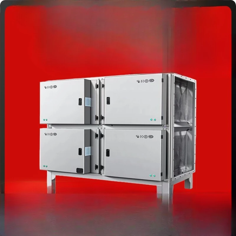 

Stainless steel electrostatic fume exhaust gas purifier Extrusion injection granulator Flue gas purification machine tool