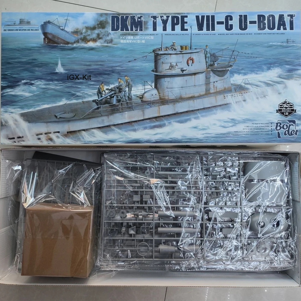 border-bs-001-modele-reduit-a-l’echelle-1-35-du-sous-marin-allemand-de-type-vii-c-kit-de-construction-en-plastique