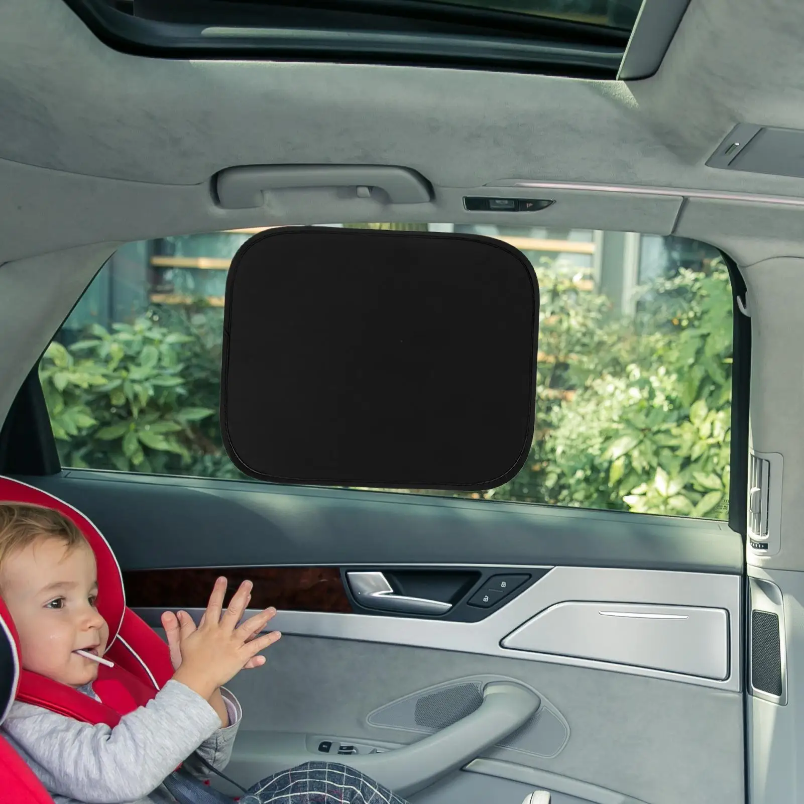 Car Window Sun Shade Curtains, Heat Insulation UV Protection Privacy Covers for Rear Side Windows, for Travel Nap Sleeping