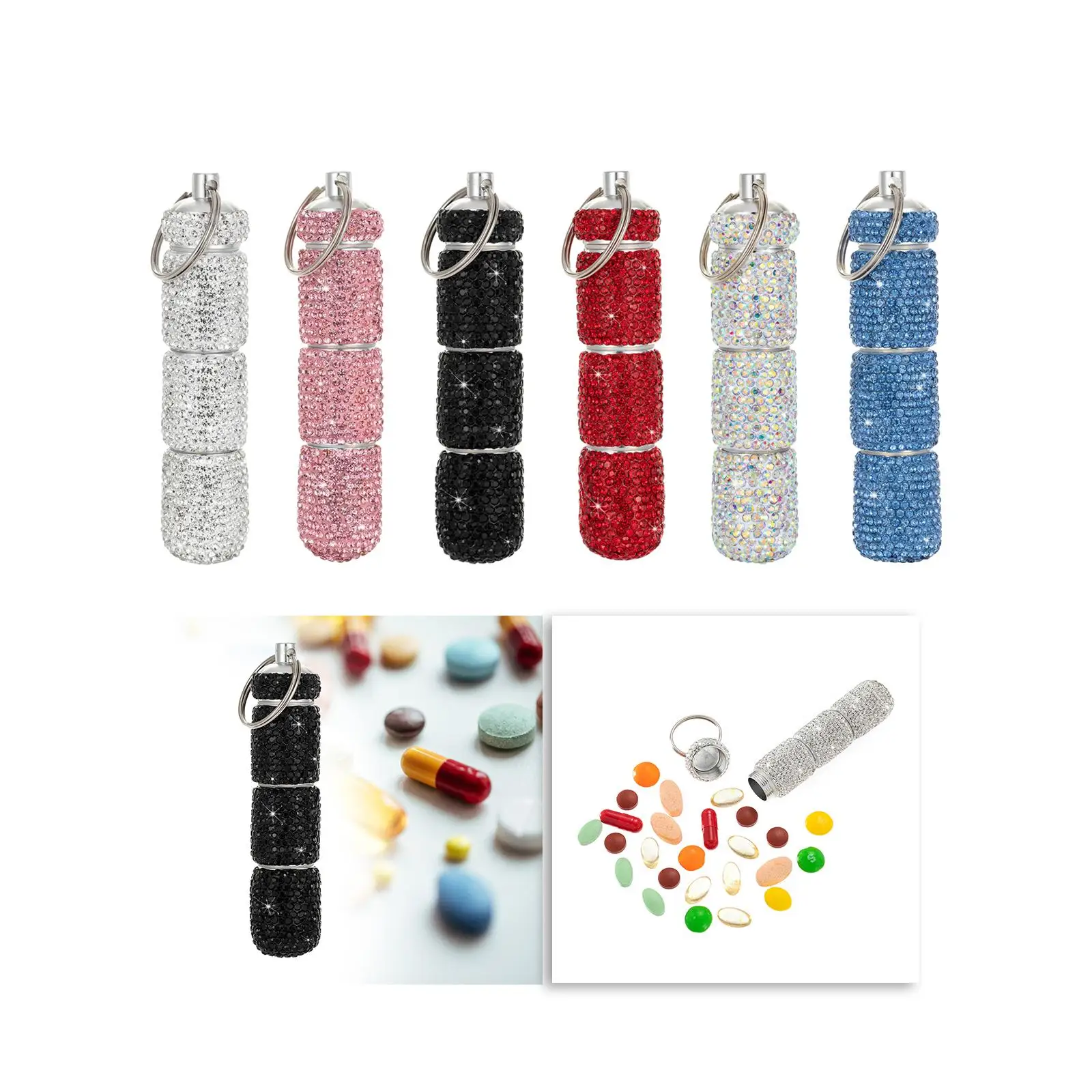 

Tablet Box Keychain Tablet Organizer Portable Multifunction Three Sections