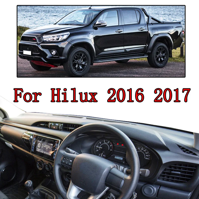 OEMASSIVE Fit For Toyota Hilux 2016 2017 SR5 SR TRD Dashmat Dash Mat Dashboard Cover Pad Sun Shade Dash Board Cover Carpet